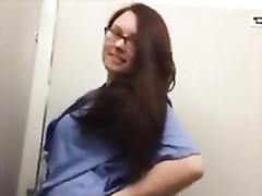 Nurse Flashing her goodies
