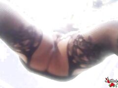 Horny Minx Plays With Pussy While No One Is Home